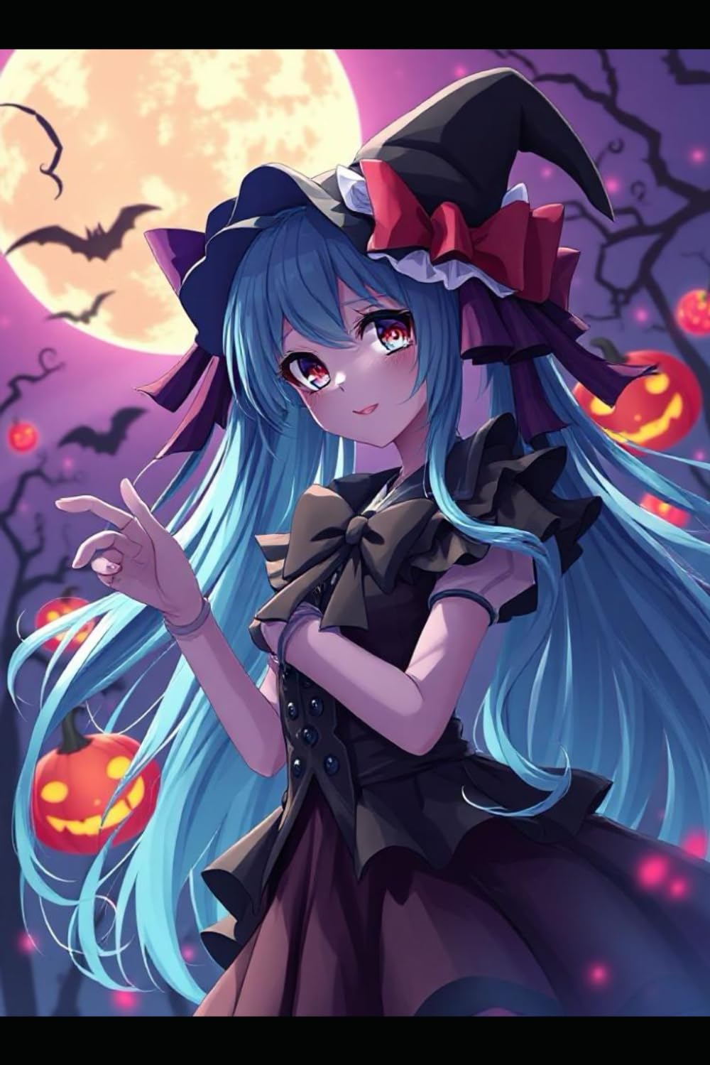 

Halloween Love Anime Notebook for Writing, Drawing, Doodling, Journaling, Notes, Lists, Japanese Inspired, Manga, Comics, Music & Culture: Original ... - 100 pages - One Side Plain - One Side Lined (Independently published)