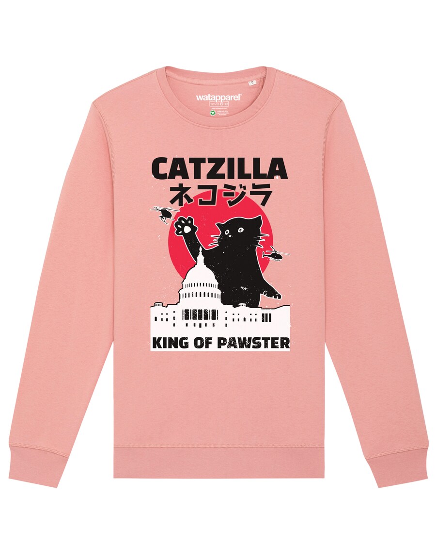 

Свитер Watapparel Sweatshirt Catzilla, розовый