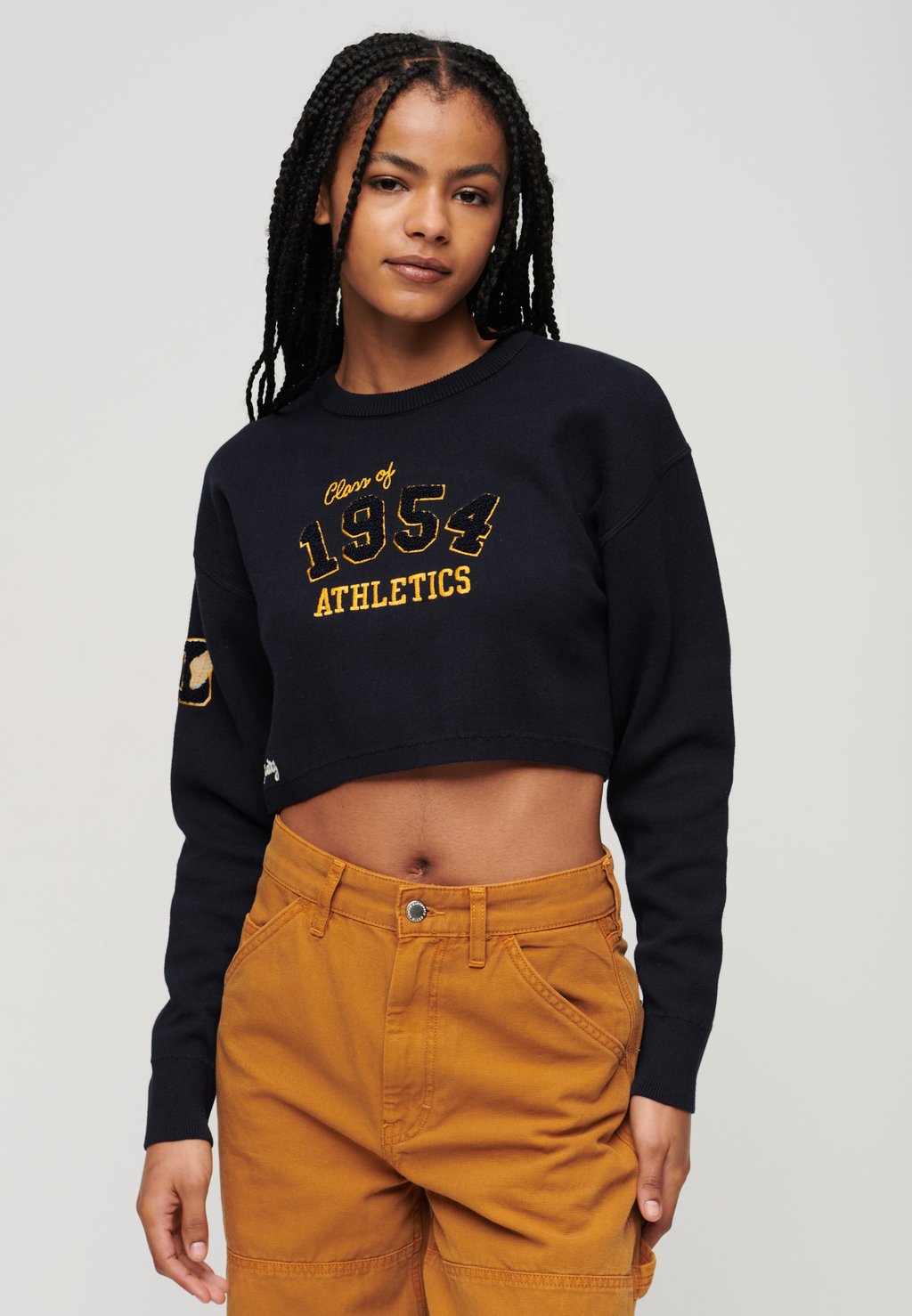 

Джемпер VARSITY CROPPED CREW Superdry, синий