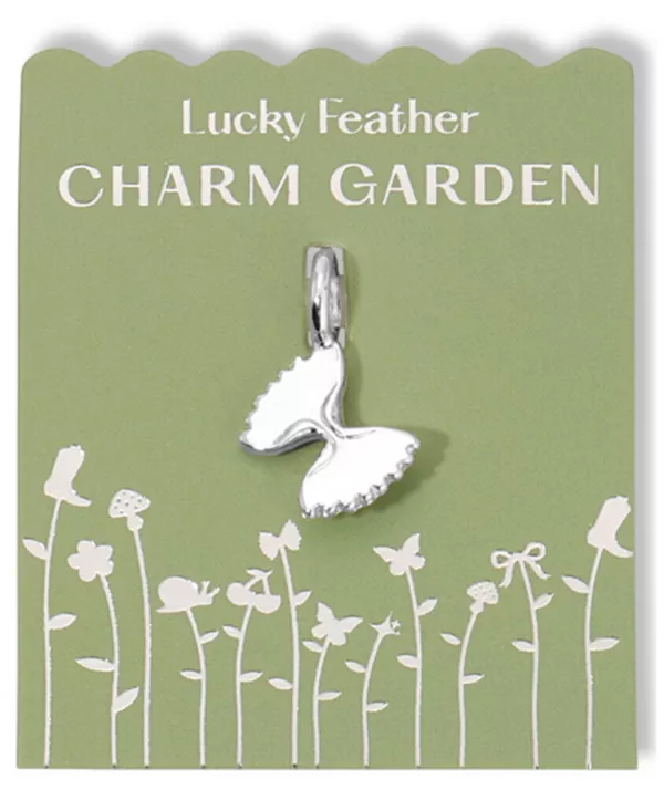 

Charm Garden - серебро - бабочка в форме макарон Lucky Feather, silver