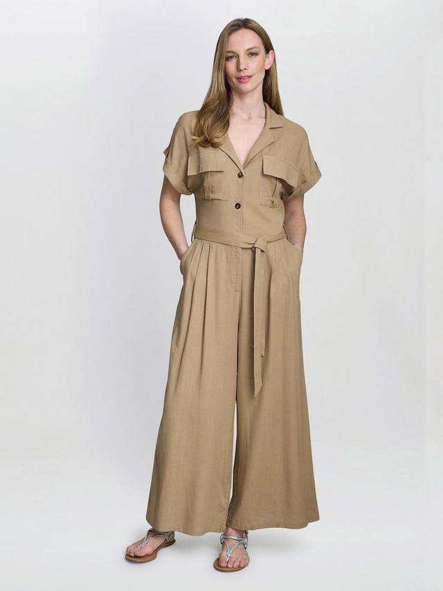 

Кармела комбинезон утилити с широкими штанинами Gina Bacconi, Tan