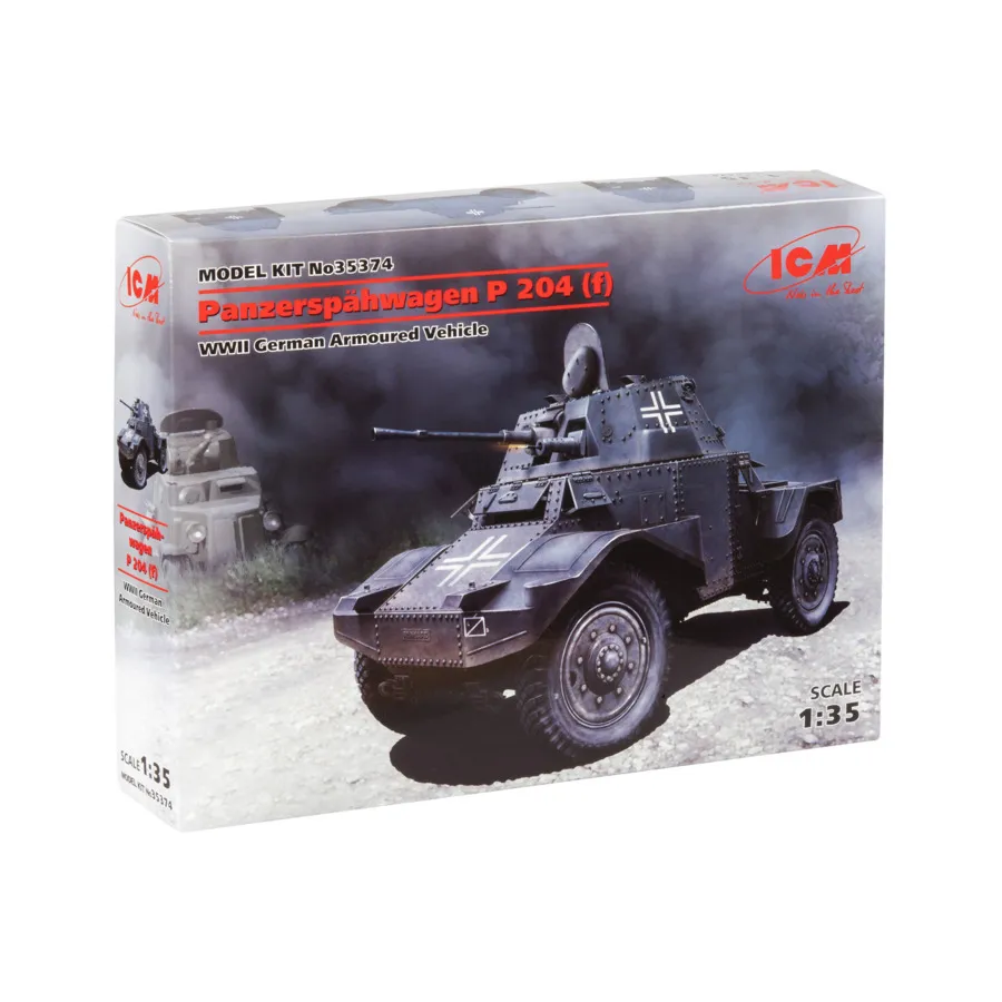 

Вторая мировая война - Panzerspahwagen P 204 (f), Military Models 1/35 Scale (ICM)