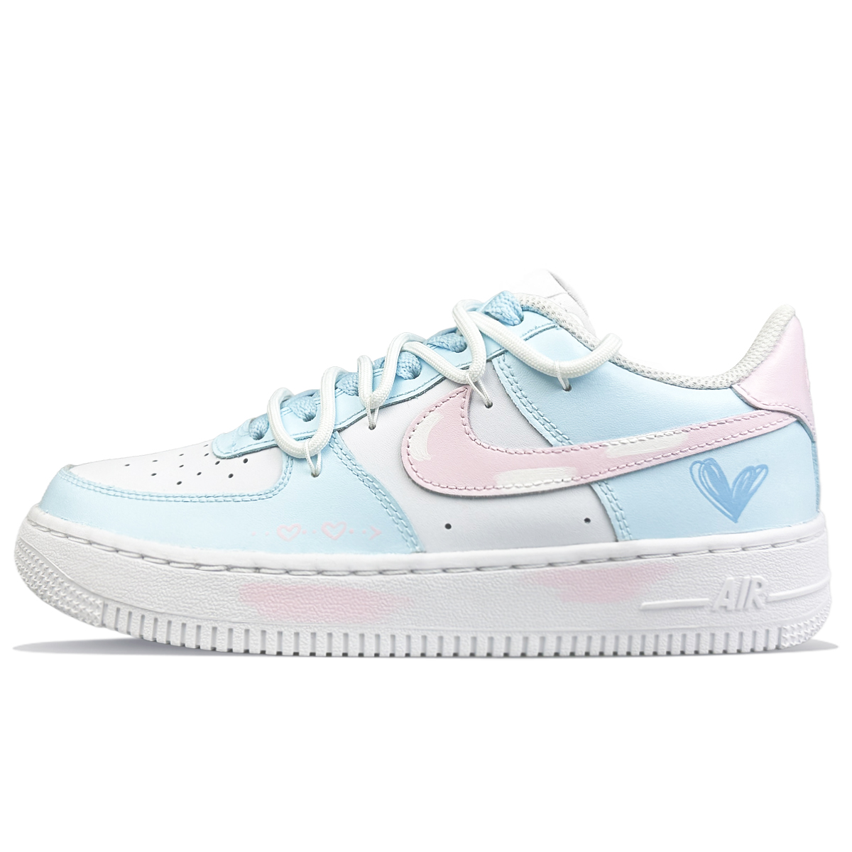 

Кроссовки Air Force 1 LE с низким верхом, амортизирующими, противоскользящими и износостойкими подошвами для детей и подростков Nike, белый