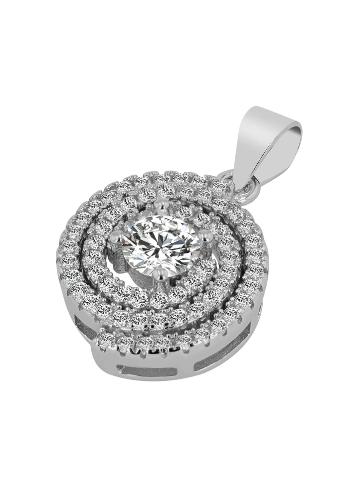 

Adeliás Женский кулон из серебра 925 пробы с кубическим цирконием в серебряной оправе