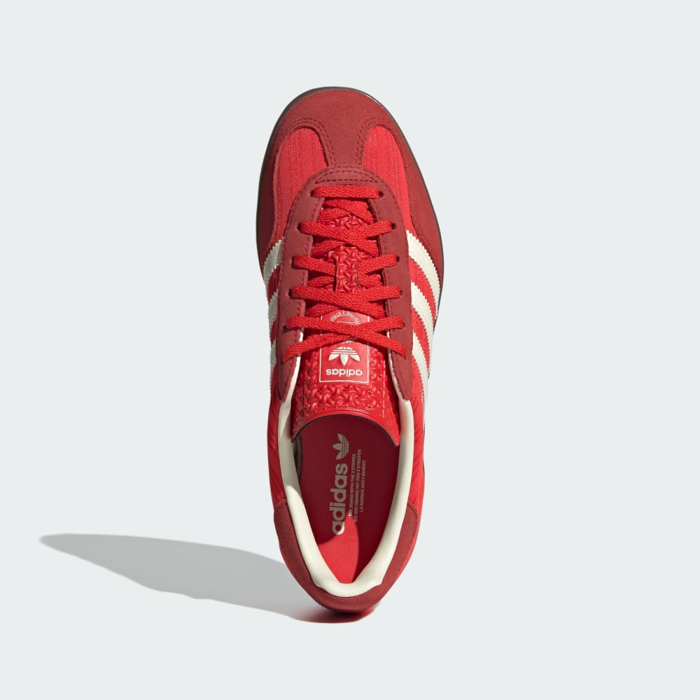 Кроссовки Adidas Gazelle Indoor Shoes, цвет Red/Better Scarlet/Cream White — фото 2