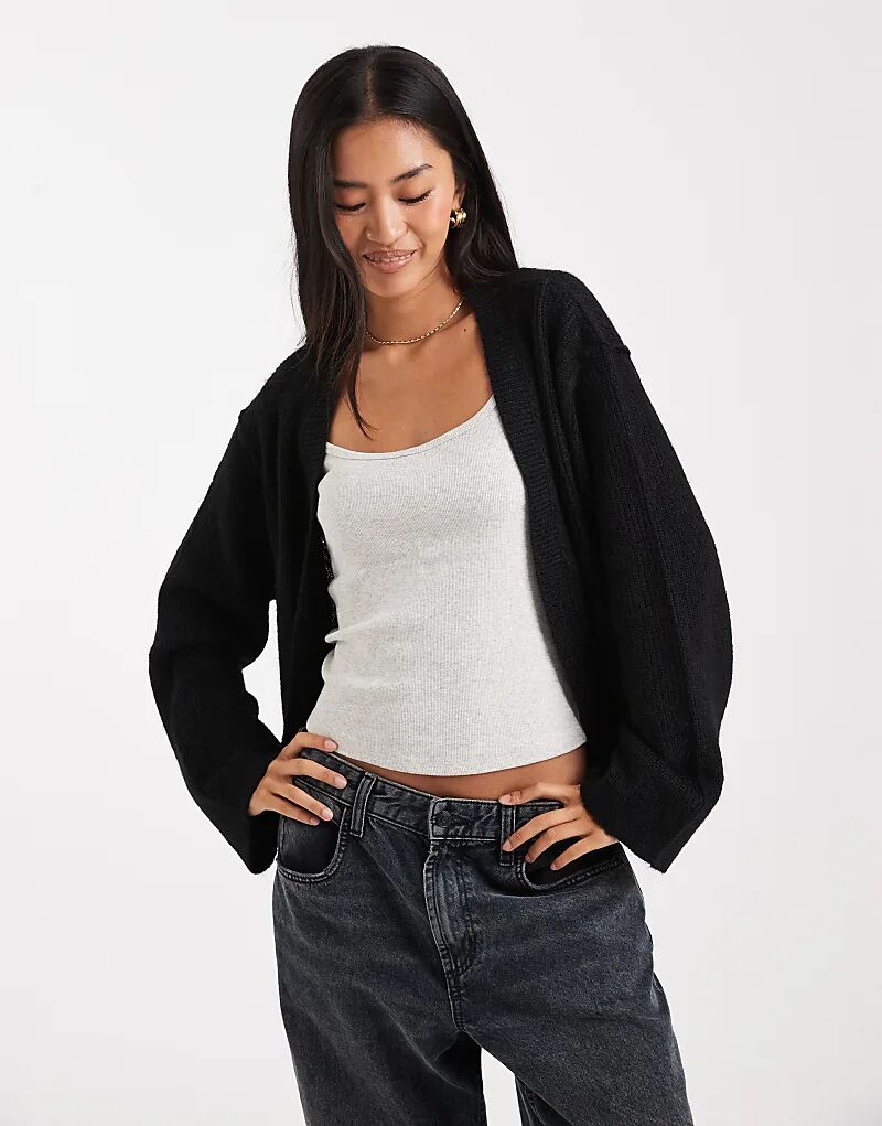 

Кардиган Miss Selfridge от края до края черного цвета