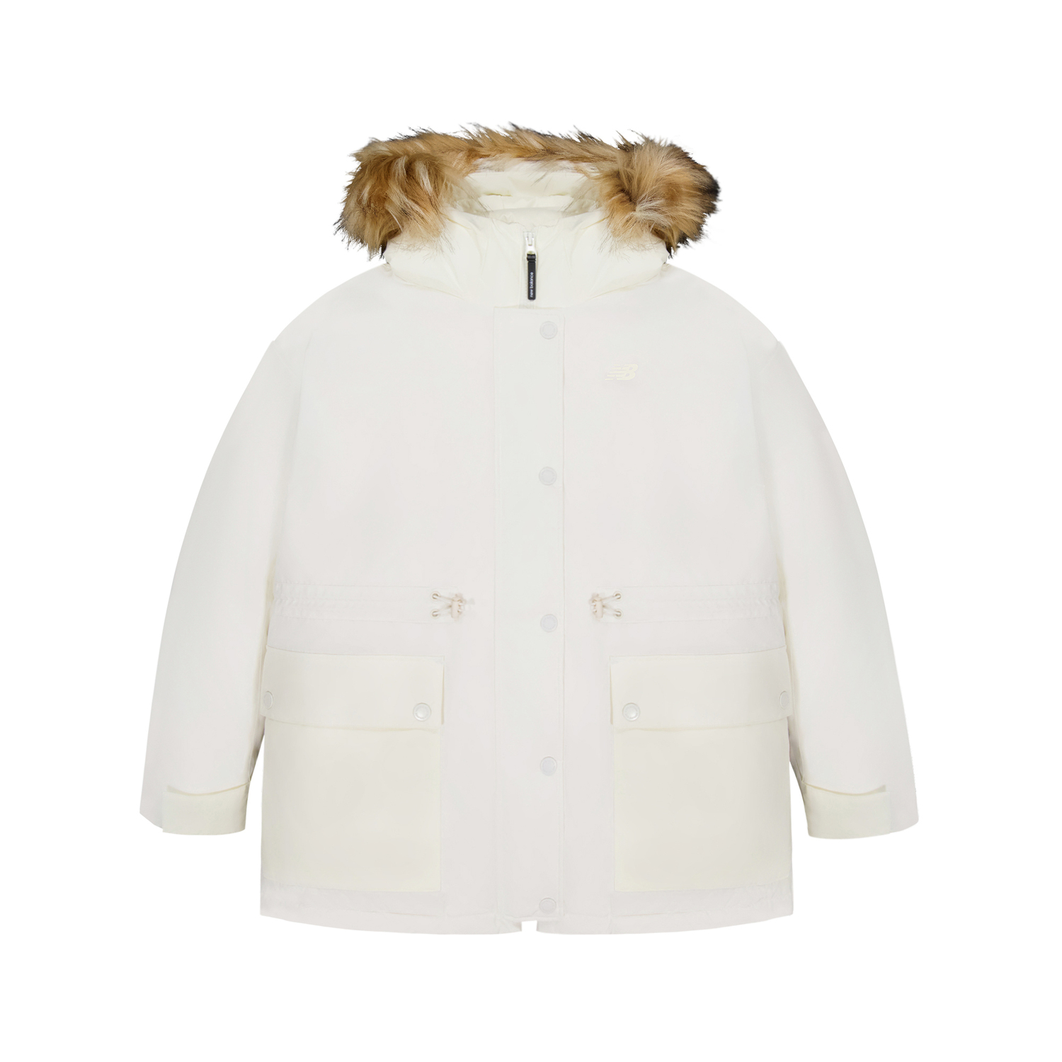 

New Balance Женская белая пуховая куртка