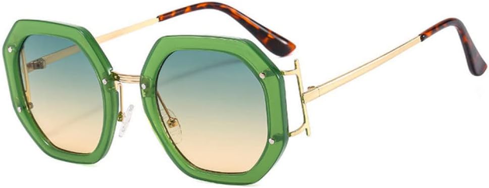 

Большие панк-солнцезащитные очки для женщин, градиентные солнцезащитные очки, женские защитные очки для улицы, защита от УФ-излучения UV400 LANGSER, C7green-greenbrown