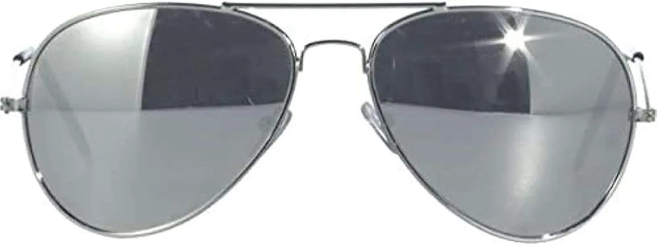 

Черные зеркальные солнцезащитные очки (1 шт.) - стильный аксессуар для вечеринок, идеально подходящий для фестивалей и тематических мероприятий Amscan, Black