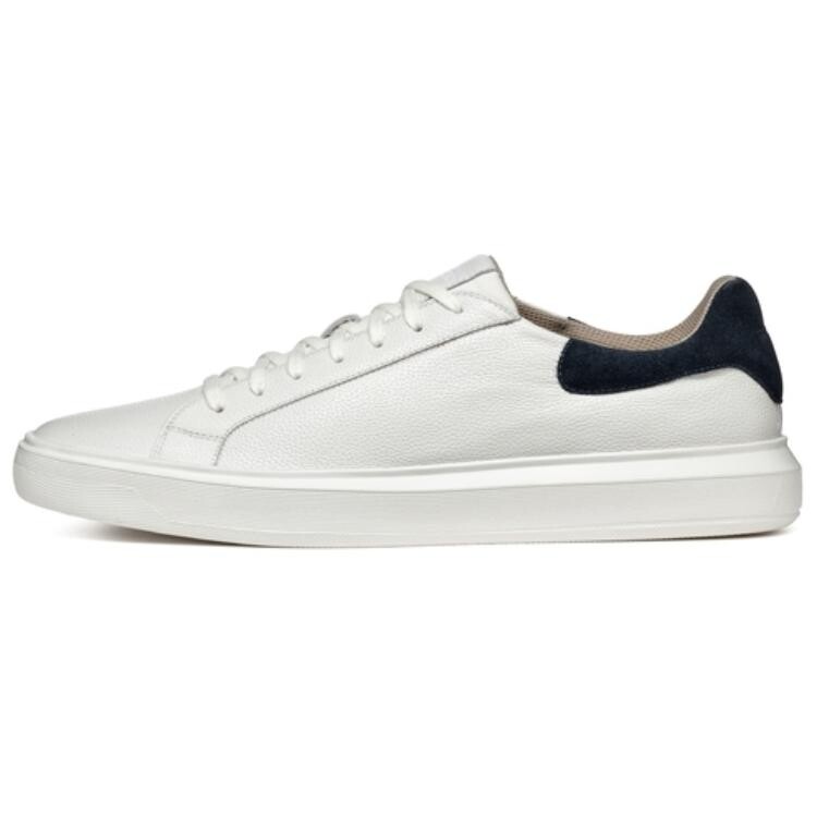 

Кроссовки GEOX Skateboarding Shoes Men Low-top White/Navy, белый/темно-синий