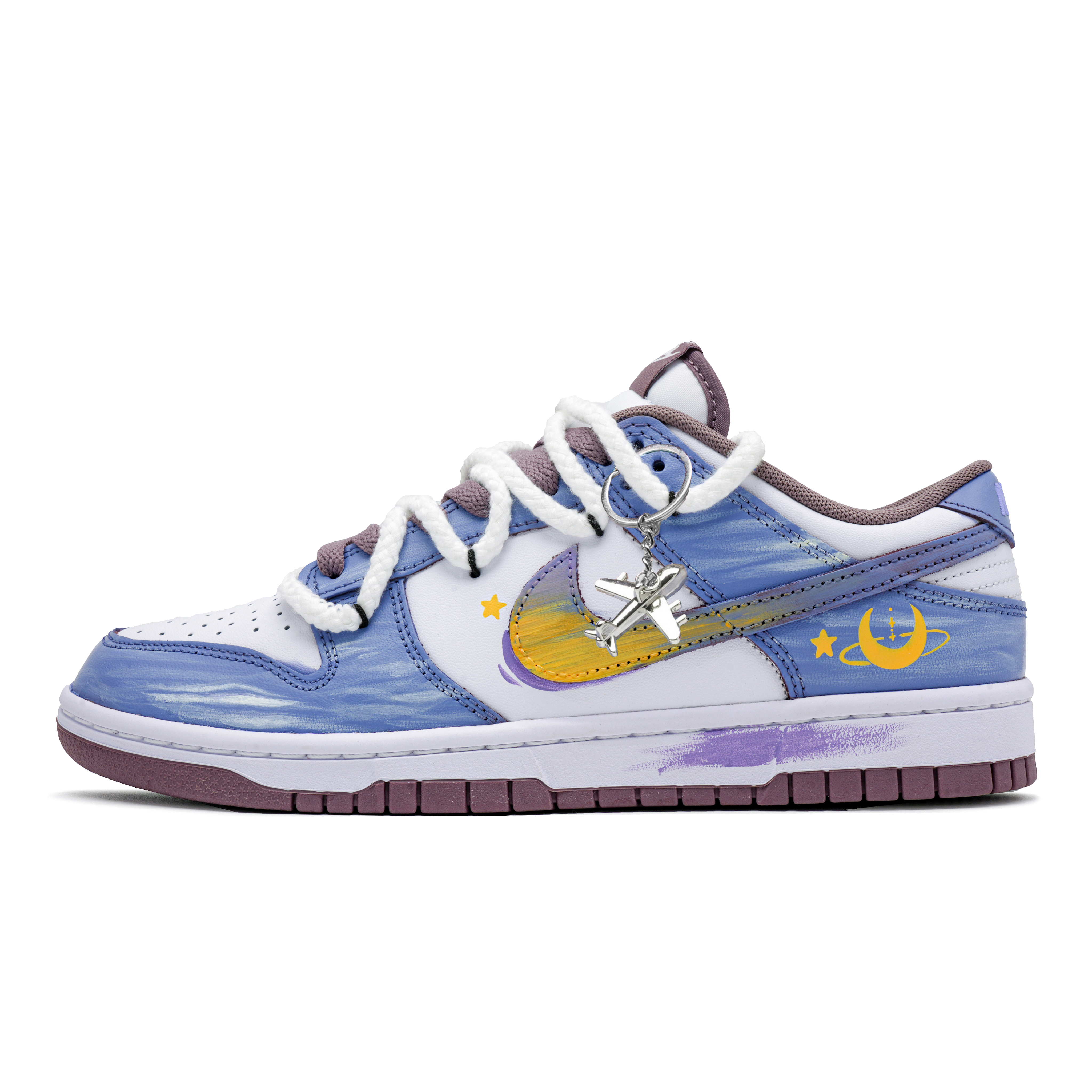 

Nike Кроссовки для скейтбординга Dunk Anti Slip, износостойкие, мужские, небесно-голубые