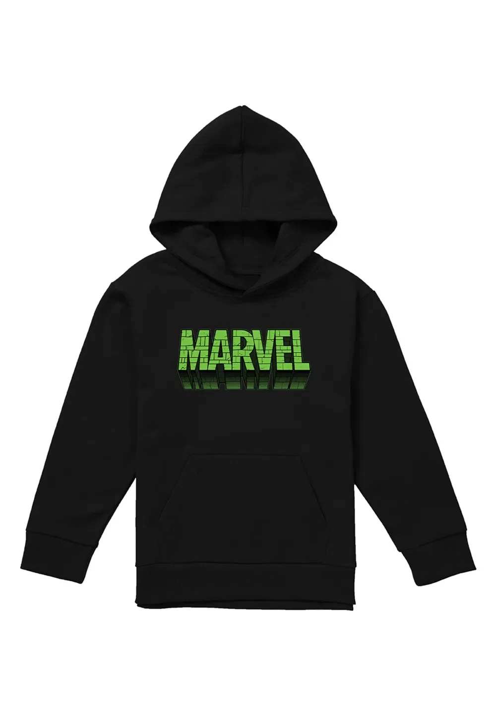 Детская худи Marvel Hulking Brick, черная, черный — фото 4