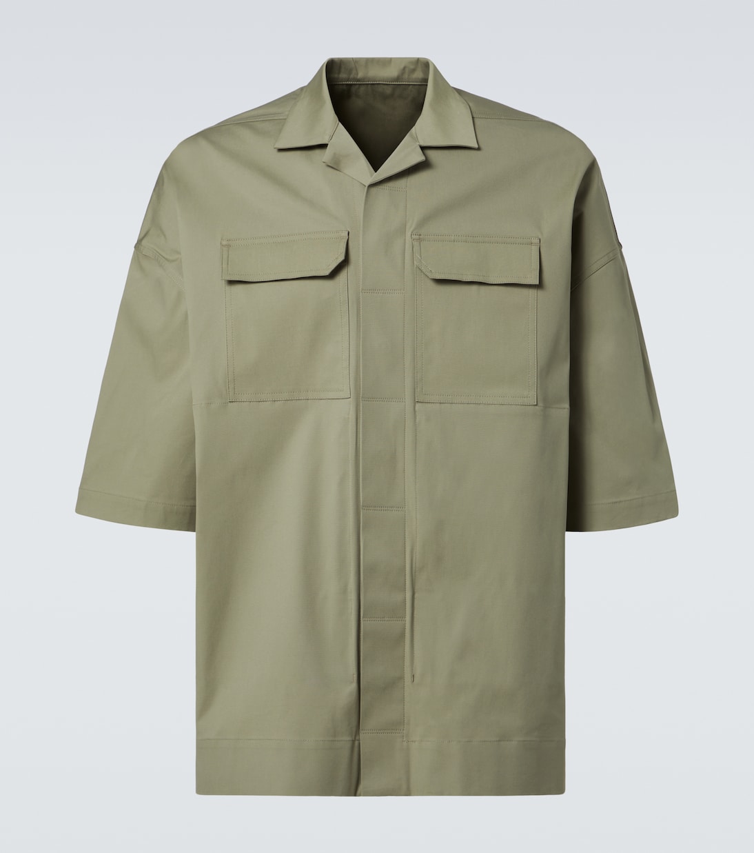 

Рубашка Magnum Tommy из хлопковой смеси поплина Rick Owens, Celadon