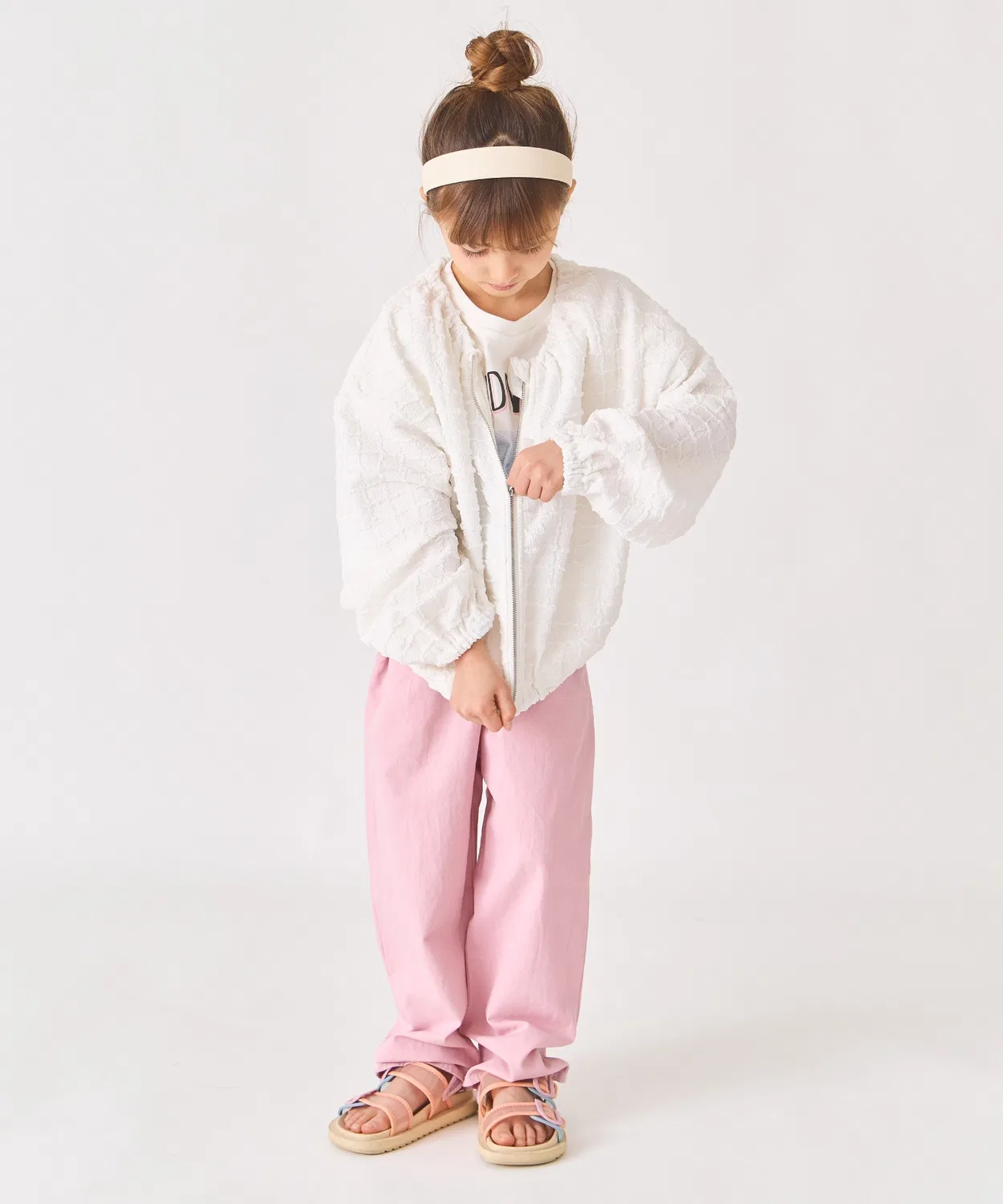 Куртка детская из жаккарда с клеткой, ever closet, черная — фото 4
