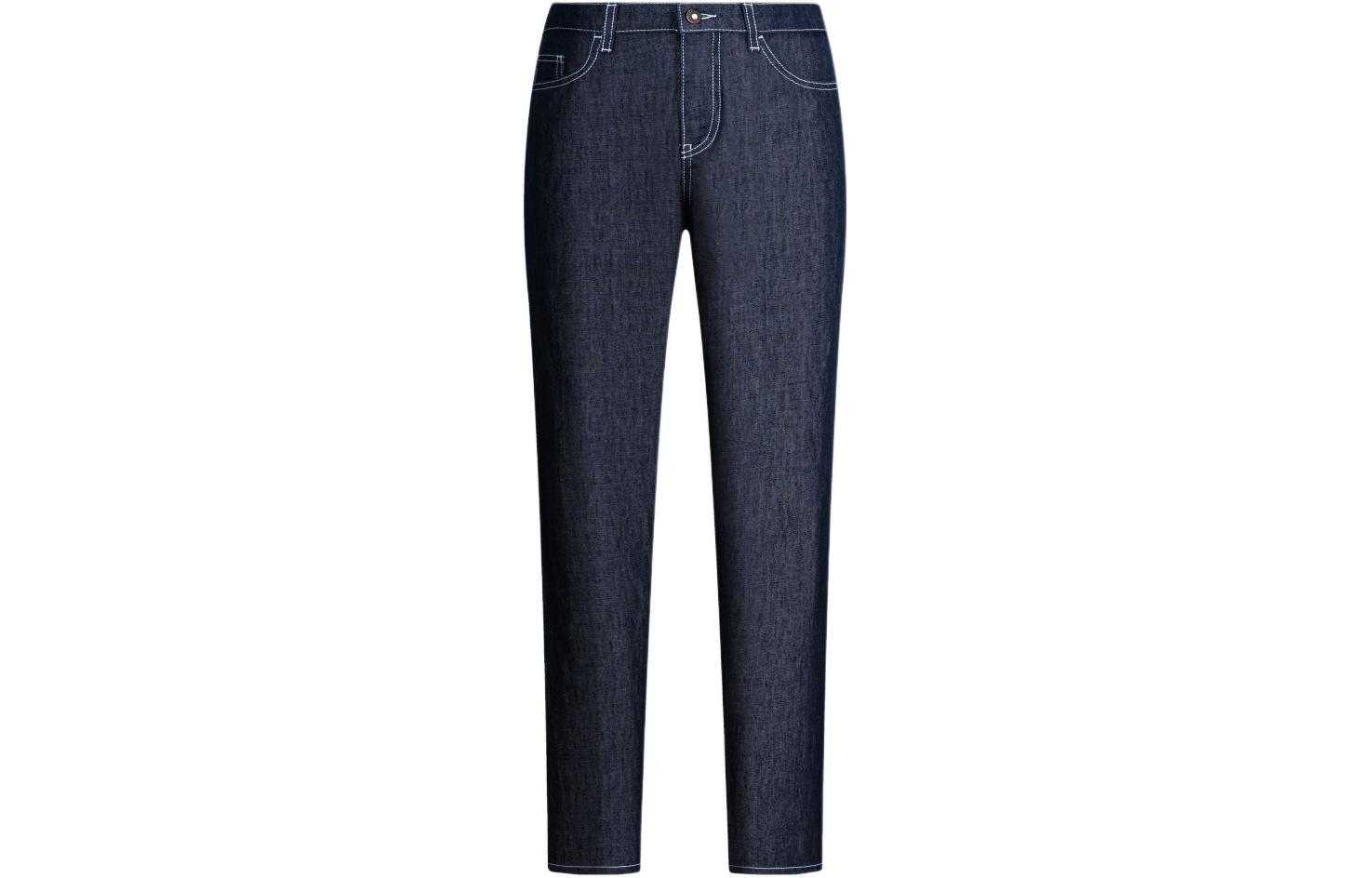 

EMPORIO ARMANI Джинсы женские SS24 синего цвета