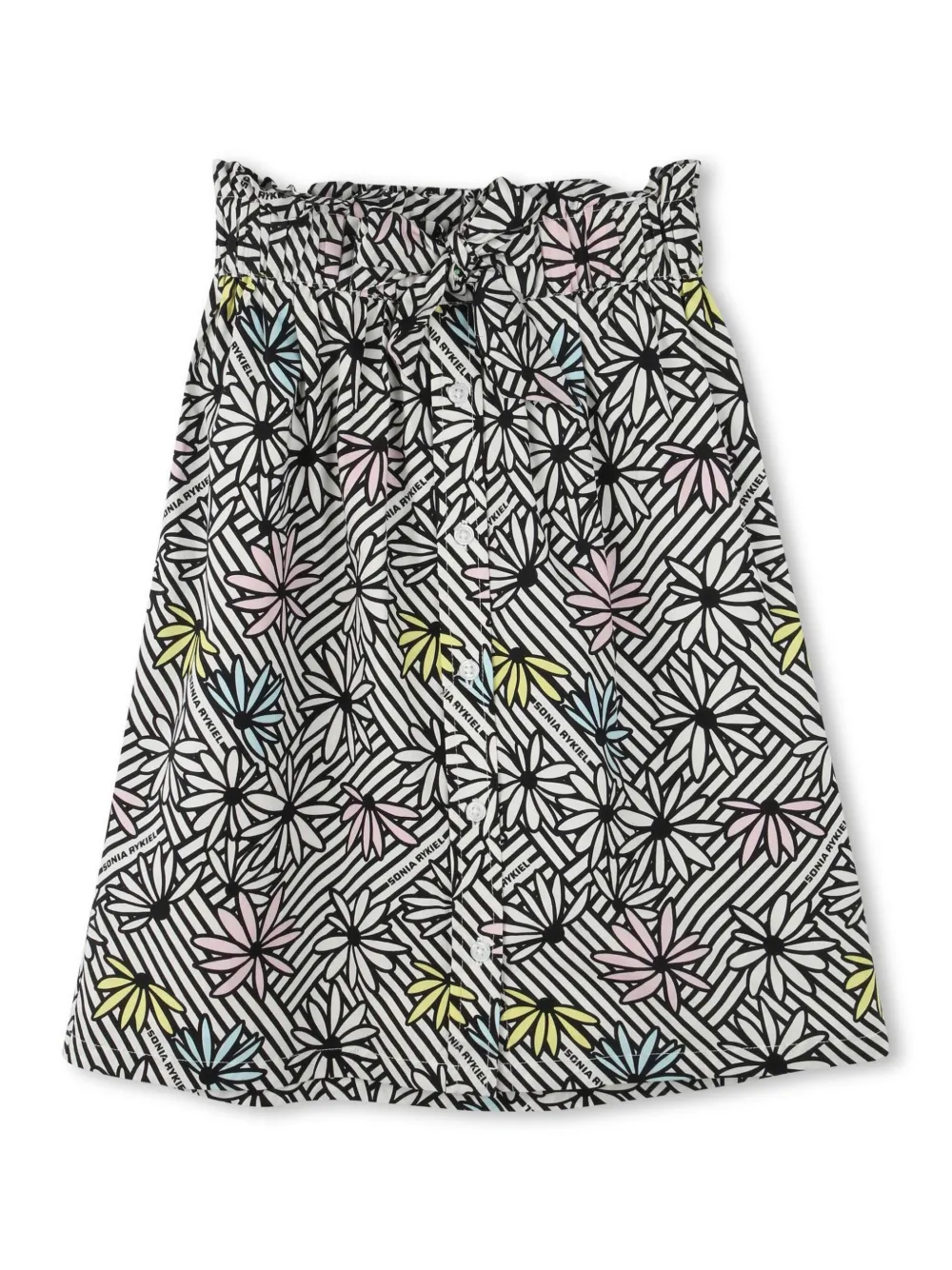 

Юбка миди с графичным принтом SONIA RYKIEL ENFANT, белый