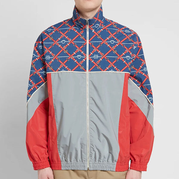Куртка retro mosaic printed reflective sports jacket for men multi-color Gucci, мультиколор — фото 2