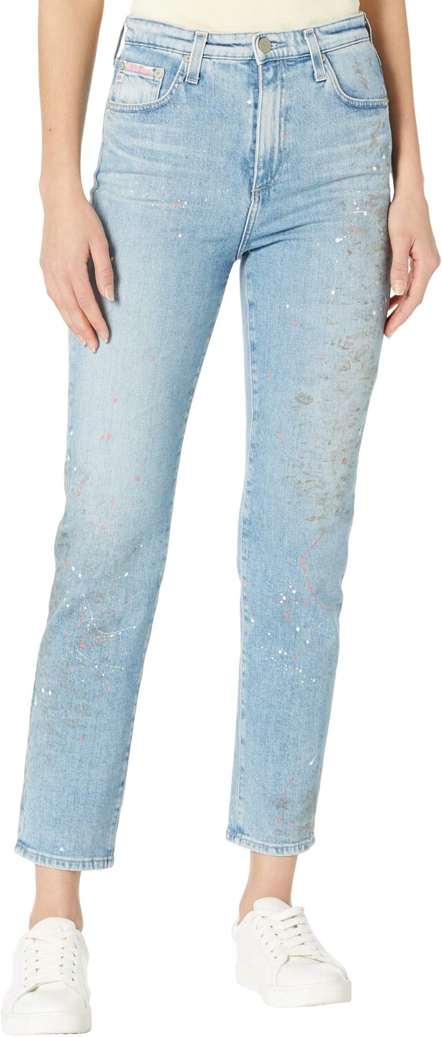 

Джинсы AG Jeans Phoebe Vintage High-Rise Taper Leg 19 Years Pueblo Painted, цвет 19 Years Pueblo Painted