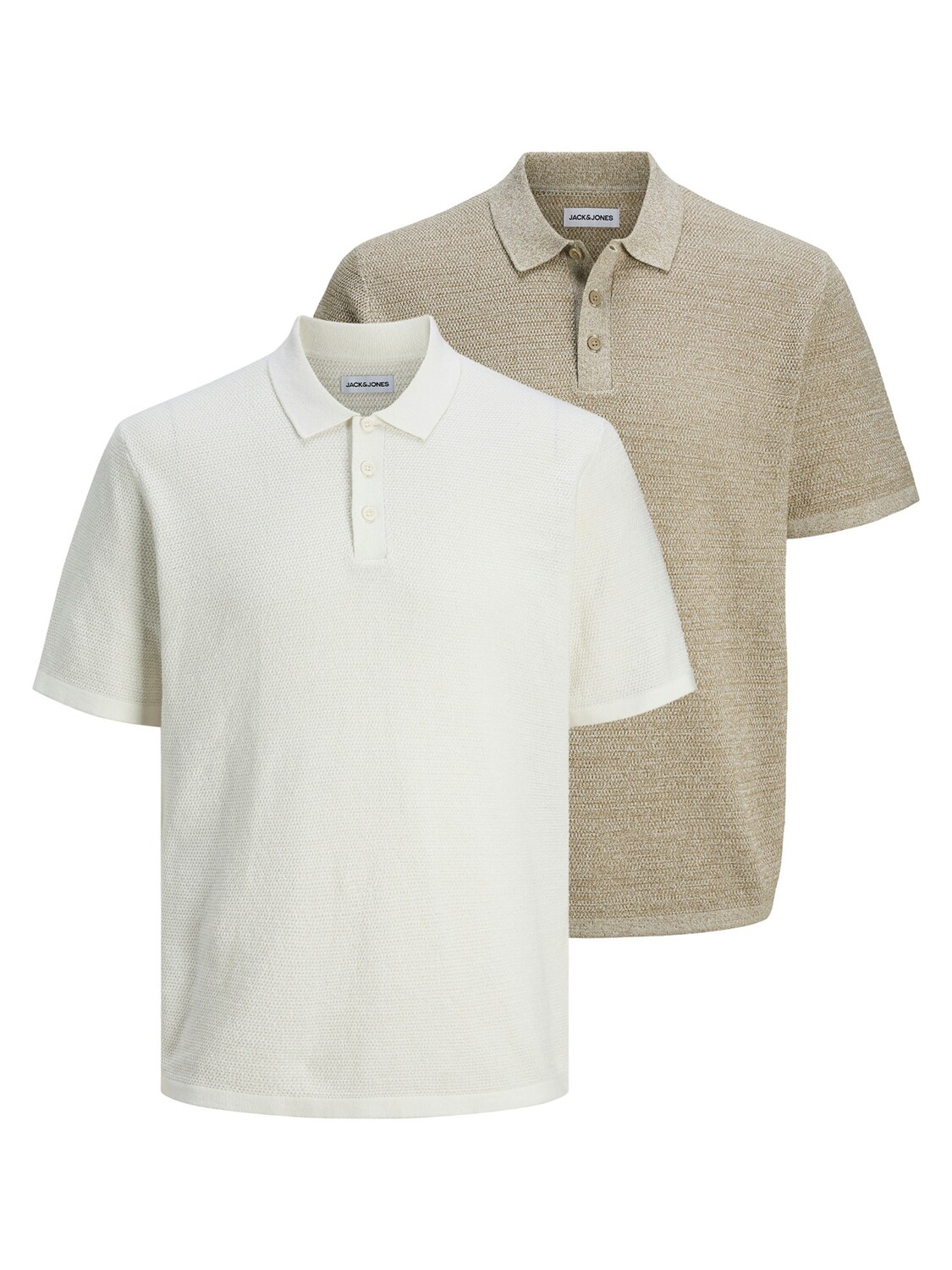 

JACK & JONES Футболка 'George' в крапчатом бежевом цвете