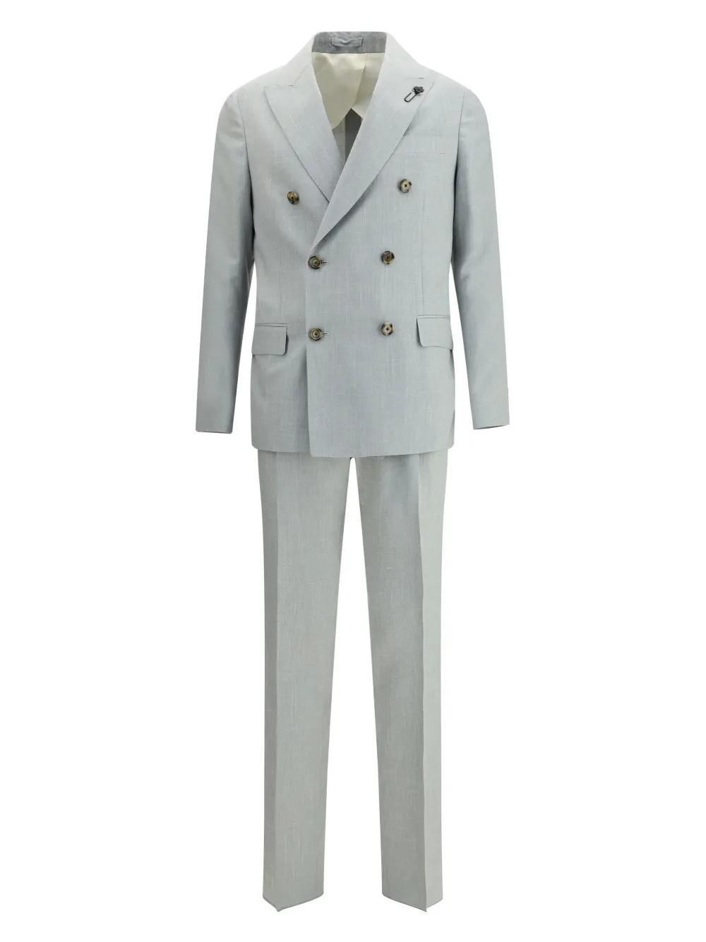 

Костюм с двубортным пиджаком Lardini, серый