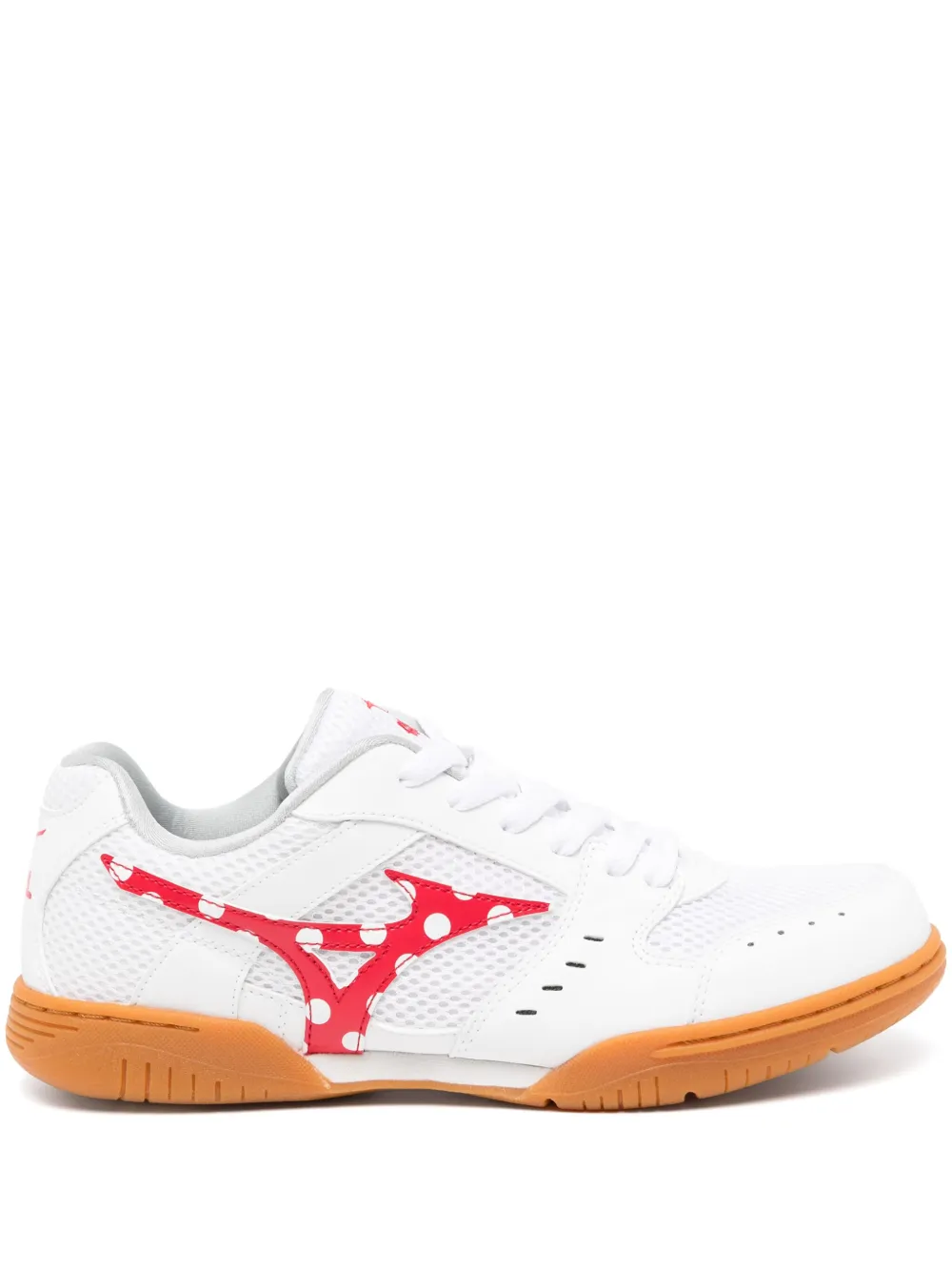 Кроссовки в горох из коллаборации с Mizuno Comme Des Garçons Girl, белый
