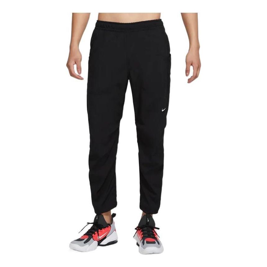 

Спортивные брюки Men's Nike Dri-Fit Solid Color Logo Embroidered Drawstring Lacing Sports Pants/Trousers/Joggers Black DQ4823-010