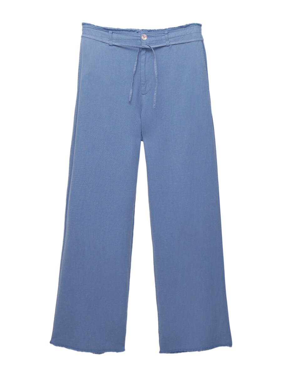 

Широкие брюки Pull&Bear, синий деним
