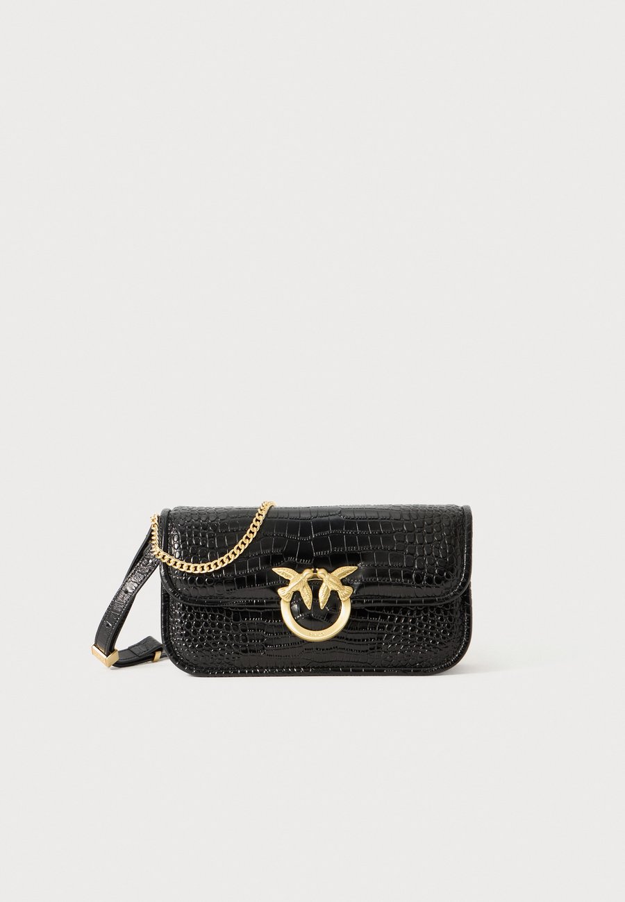 

Сумка кросс-боди Pinko LOVE BOX BAGUETTE, Nero Limousine/Matte Gold-Coloured/Black