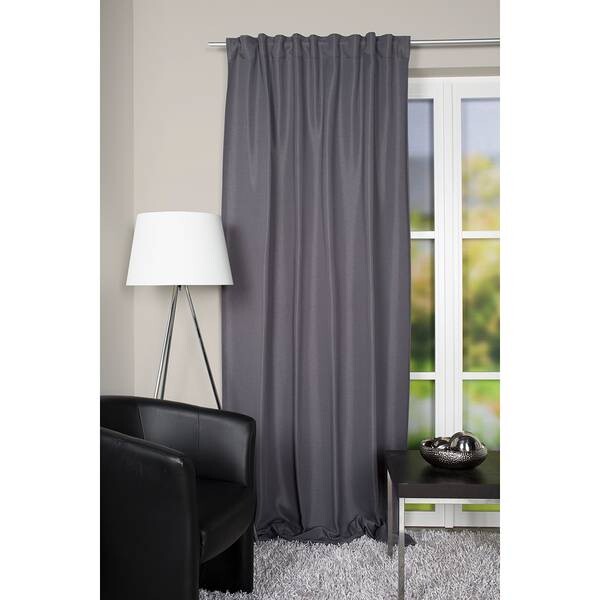

Штора Home Basics mit Kräuselband John, 245 см, черный