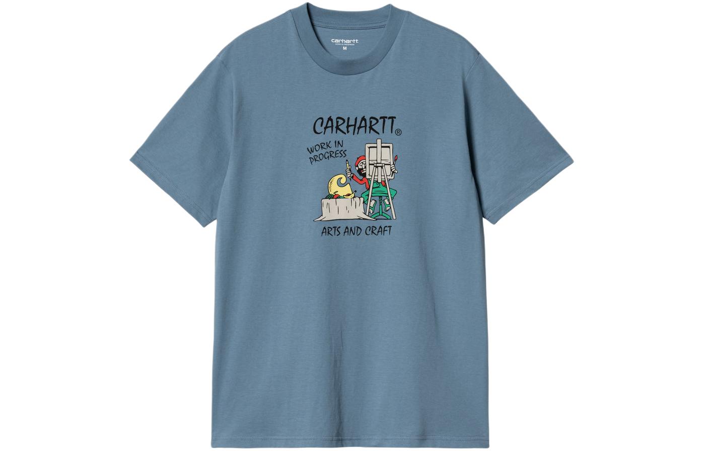 

Футболка с принтом Art Supply Logo Carhartt WIP, синий