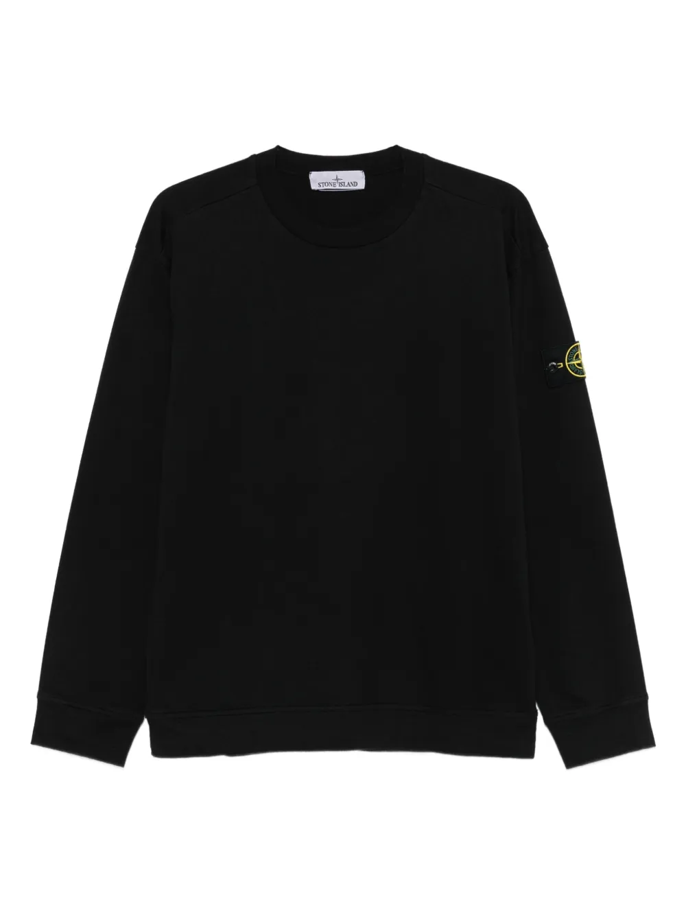 

Толстовка с нашивкой-логотипом Stone Island, черный