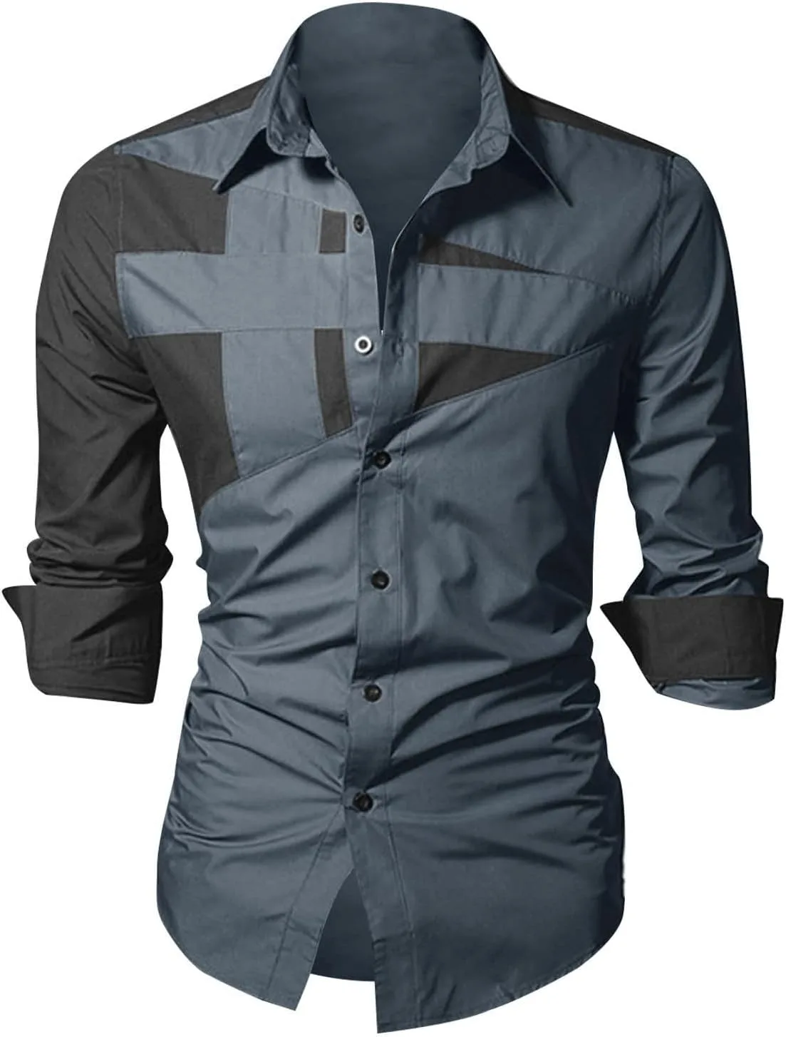 

Мужская рубашка с длинным рукавом Casual 2024 Slim Fit LCMTWX