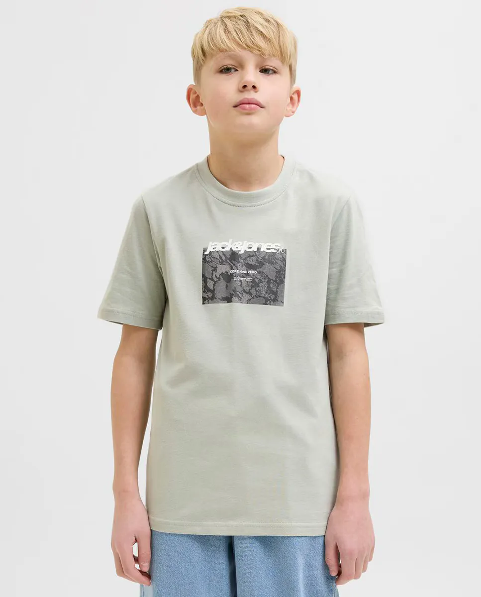 

Футболка для мальчика с короткими рукавами, прямого кроя Jack & Jones, синий