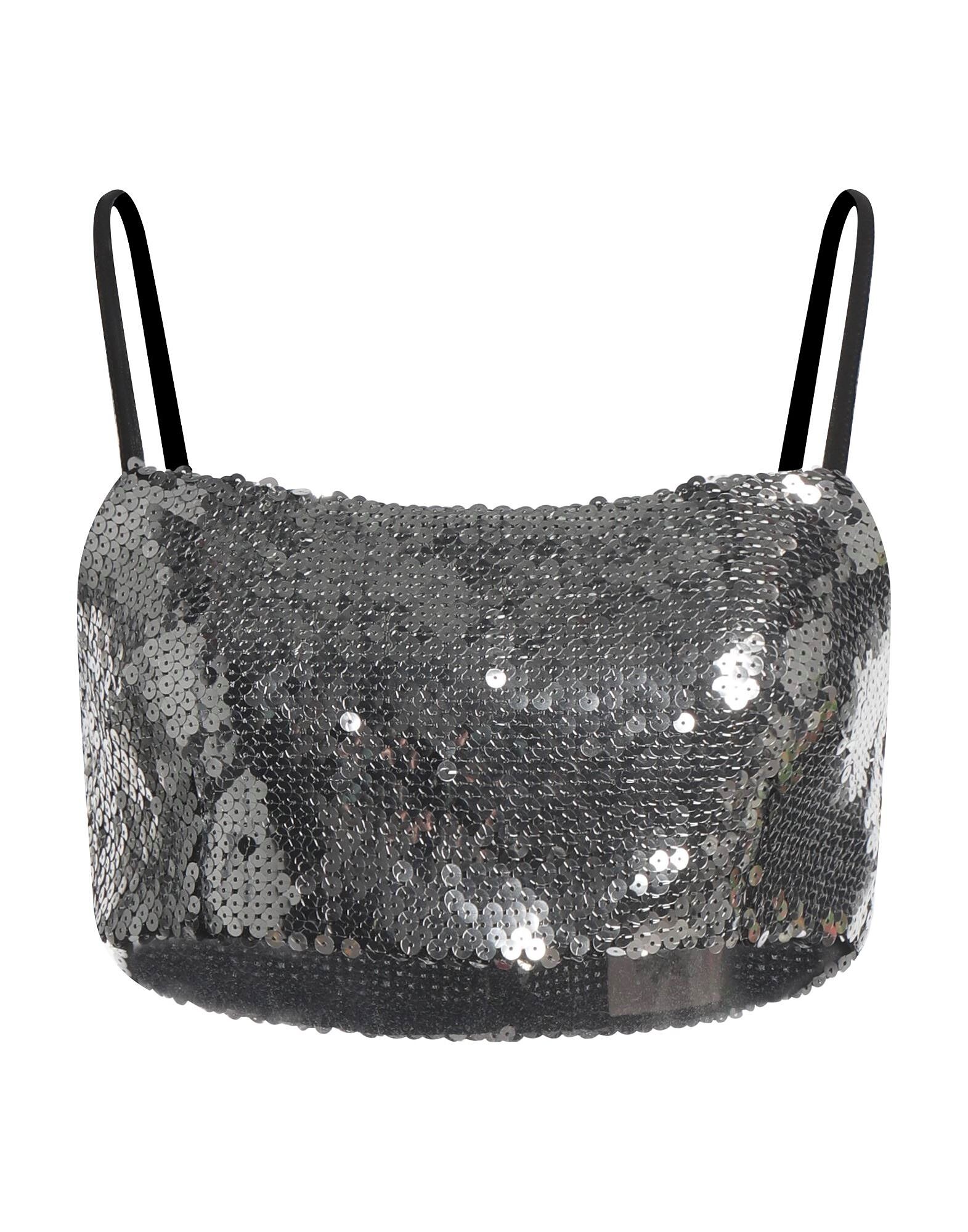 

Кроп-топ Semicouture, серебряный