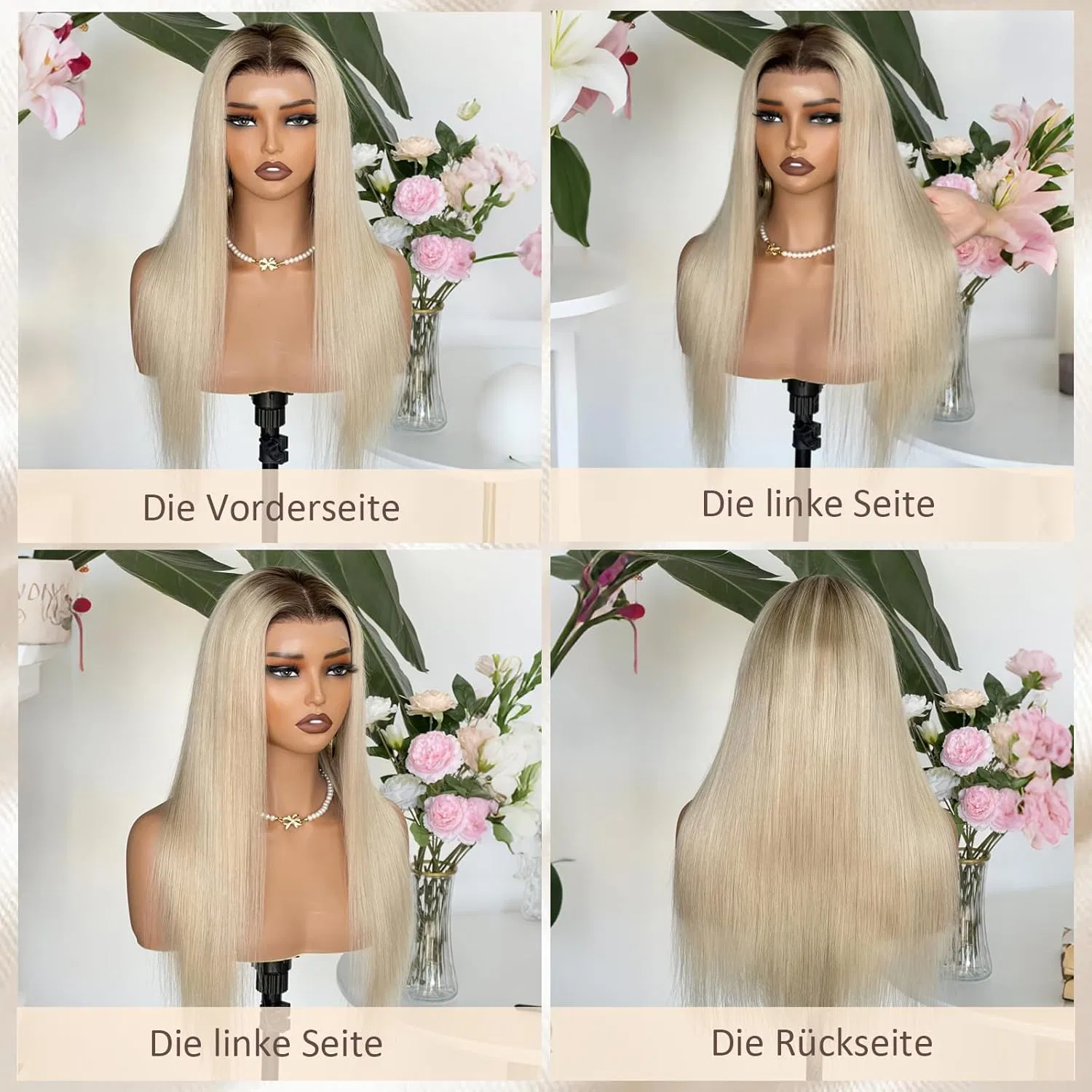 Парик из натуральных волос «Vanilla Blonde» 180% плотности от Byluxurious Sxfyinonh, Ash Moon — фото 3