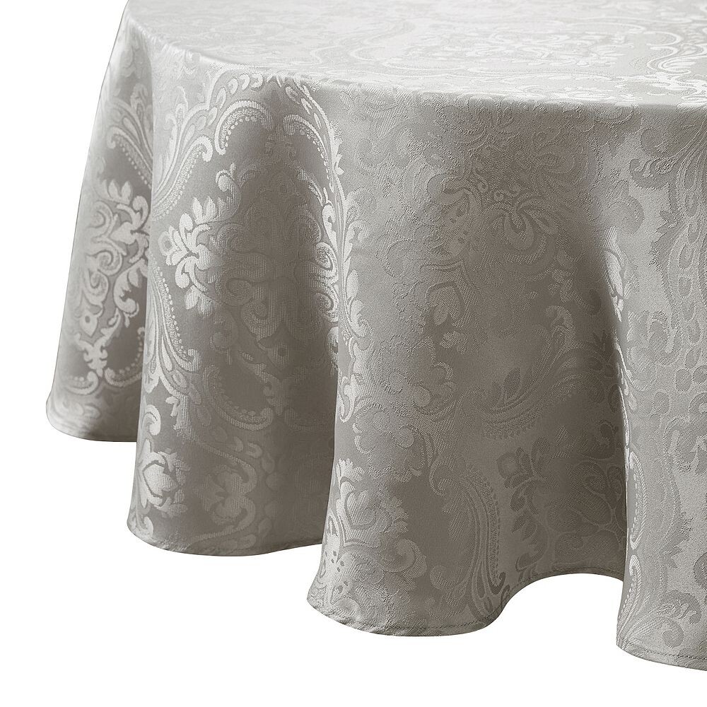 

Elrene Home Fashions Caiden Elegance Damask овальная скатерть 60 x 84 дюйма, цвет Silver