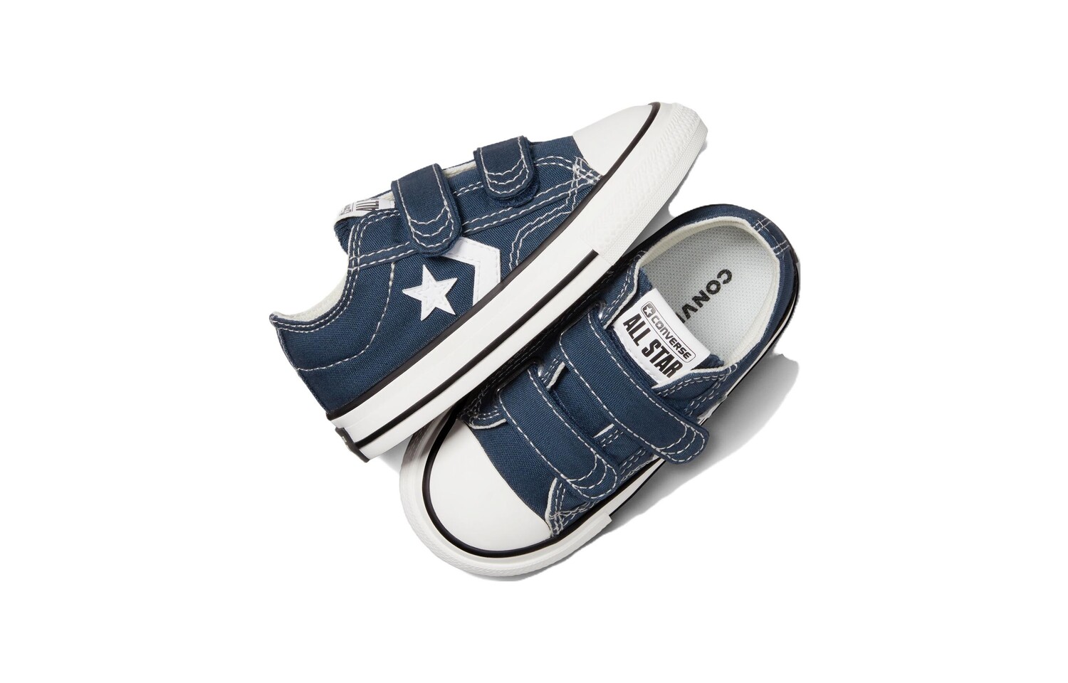 Star Player 76 Детские кроссовки для малышей Converse, цвет Marine Blue — фото 4