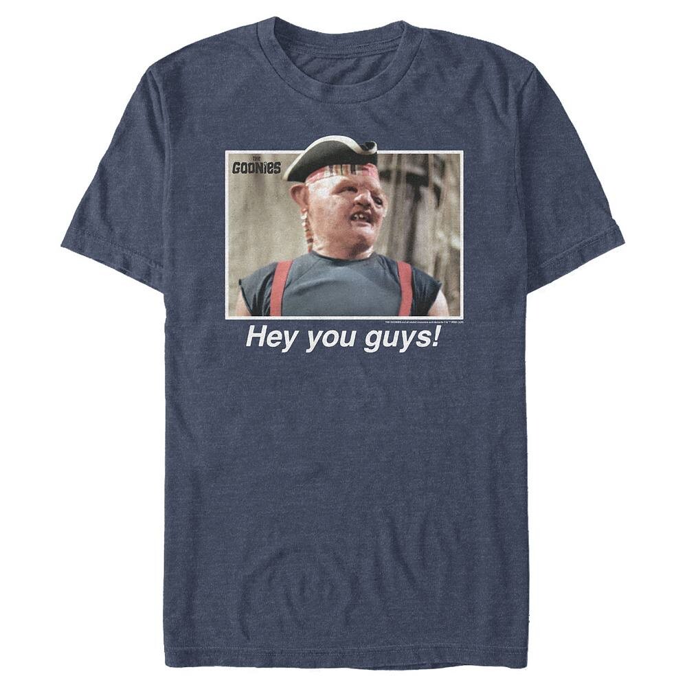 

Мужская футболка с рисунком The Goonies Sloth Hey You Guys Licensed Character, цвет Navy Heather