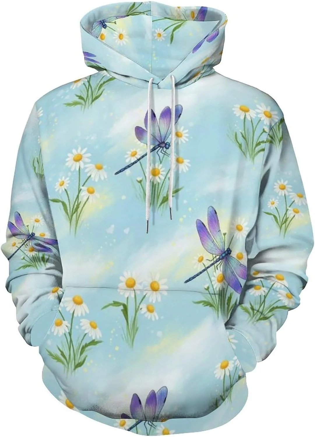 

Мужской стираемый мягкий пуловер с капюшоном и карманом SEBNATAL