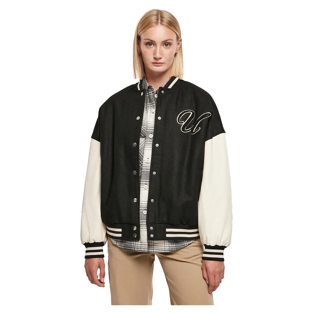 

Куртка Urban Classics Oversized Big U College bomber, черный