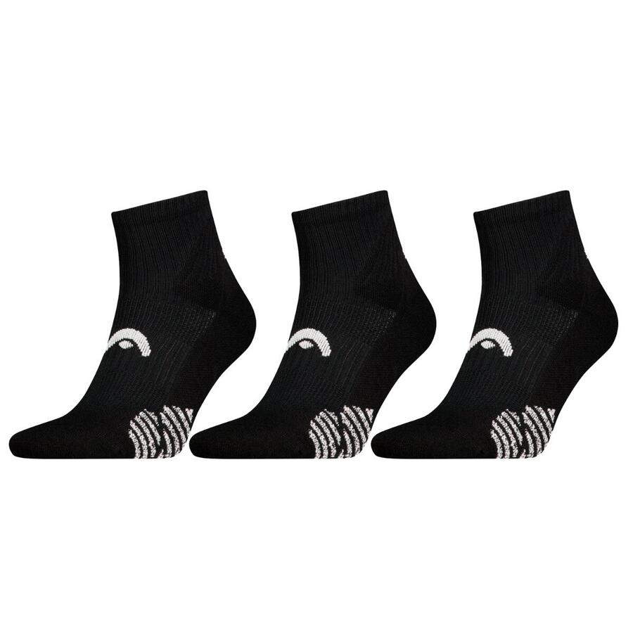 

HEAD Носки для паделя Quarter 3 пары, черные