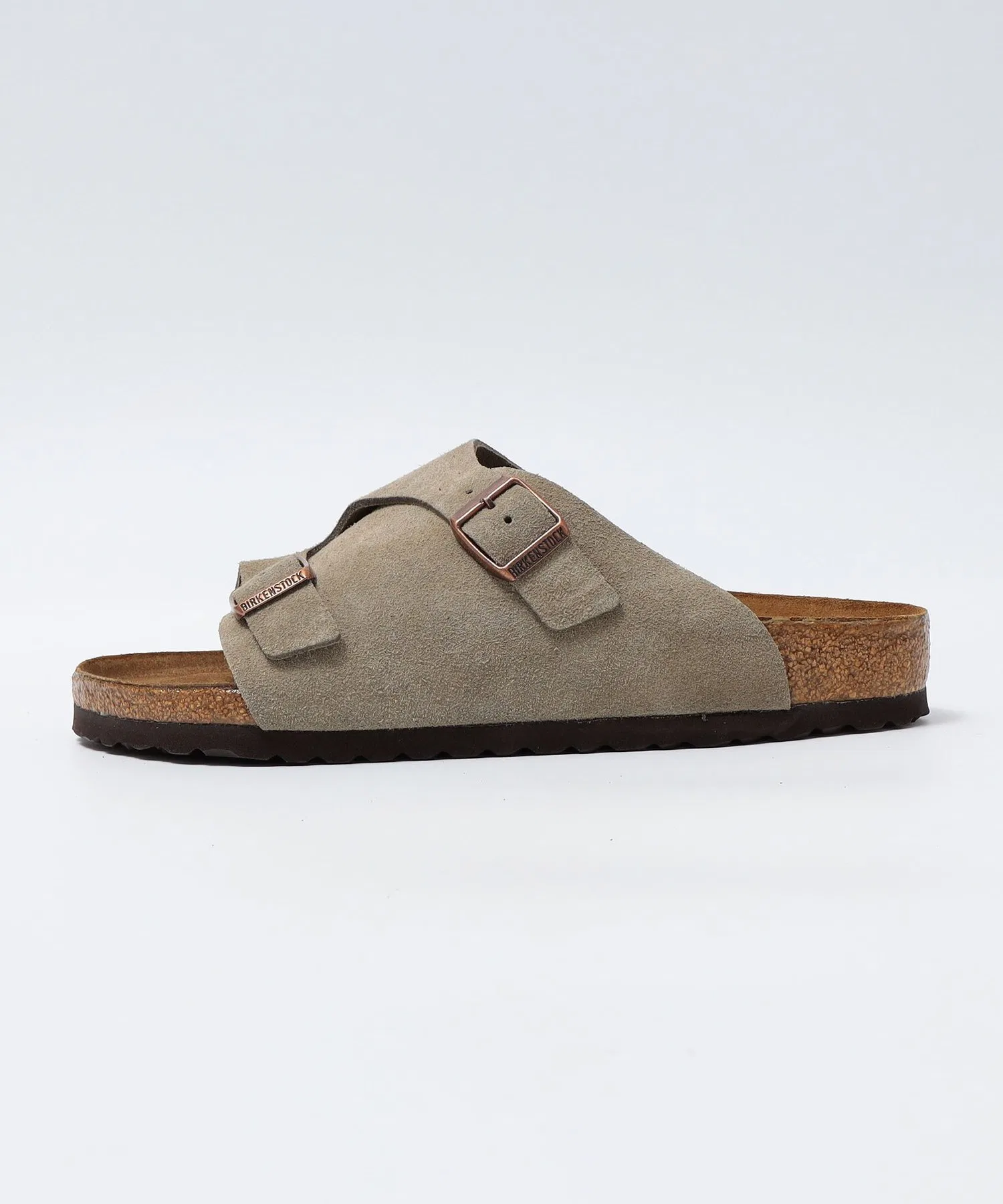 Мужские сандалии из замши Birkenstock Zurich бежевые — фото 2