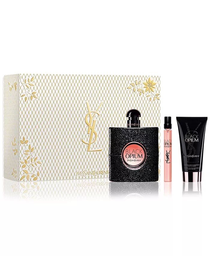 

3 шт. Подарочный набор парфюмированной воды Black Opium Yves Saint Laurent