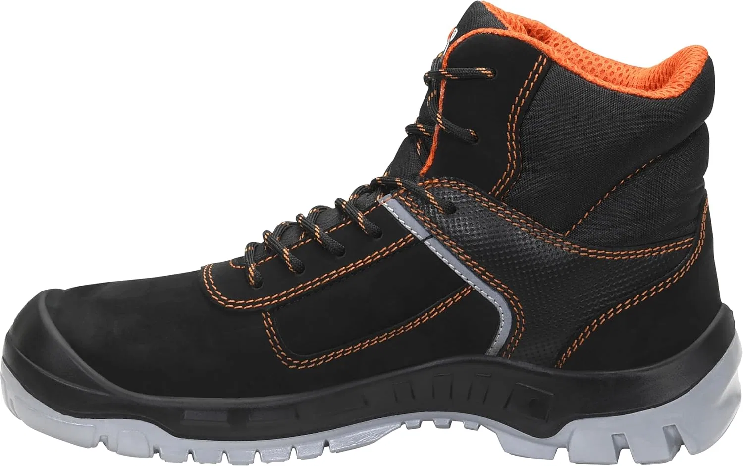 ELTEN Защитные ботинки JORI jo_Colour Orange Mid S3 для мужчин и женщин, кожа/текстиль, стальной защитный носок, легкие, классические — фото 3