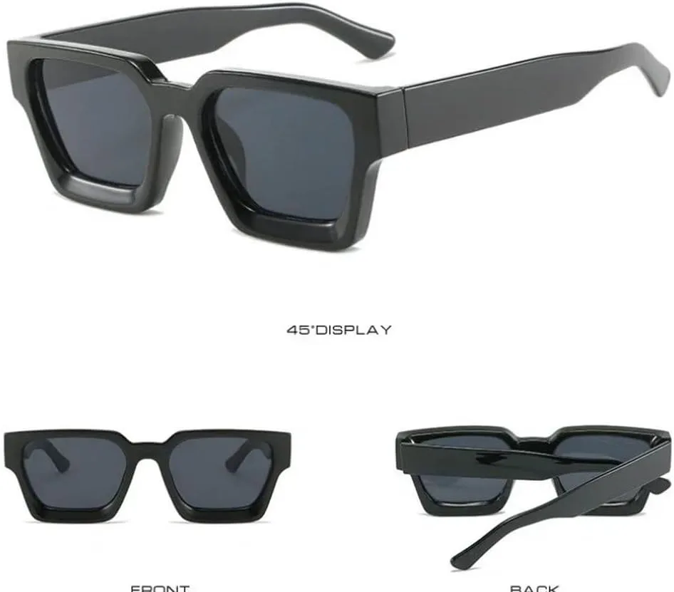 

Модные квадратные женские солнцезащитные очки класса люкс в стиле ретро с градиентом синего цвета, модные мужские солнцезащитные очки GHVWYX, Transparent Green