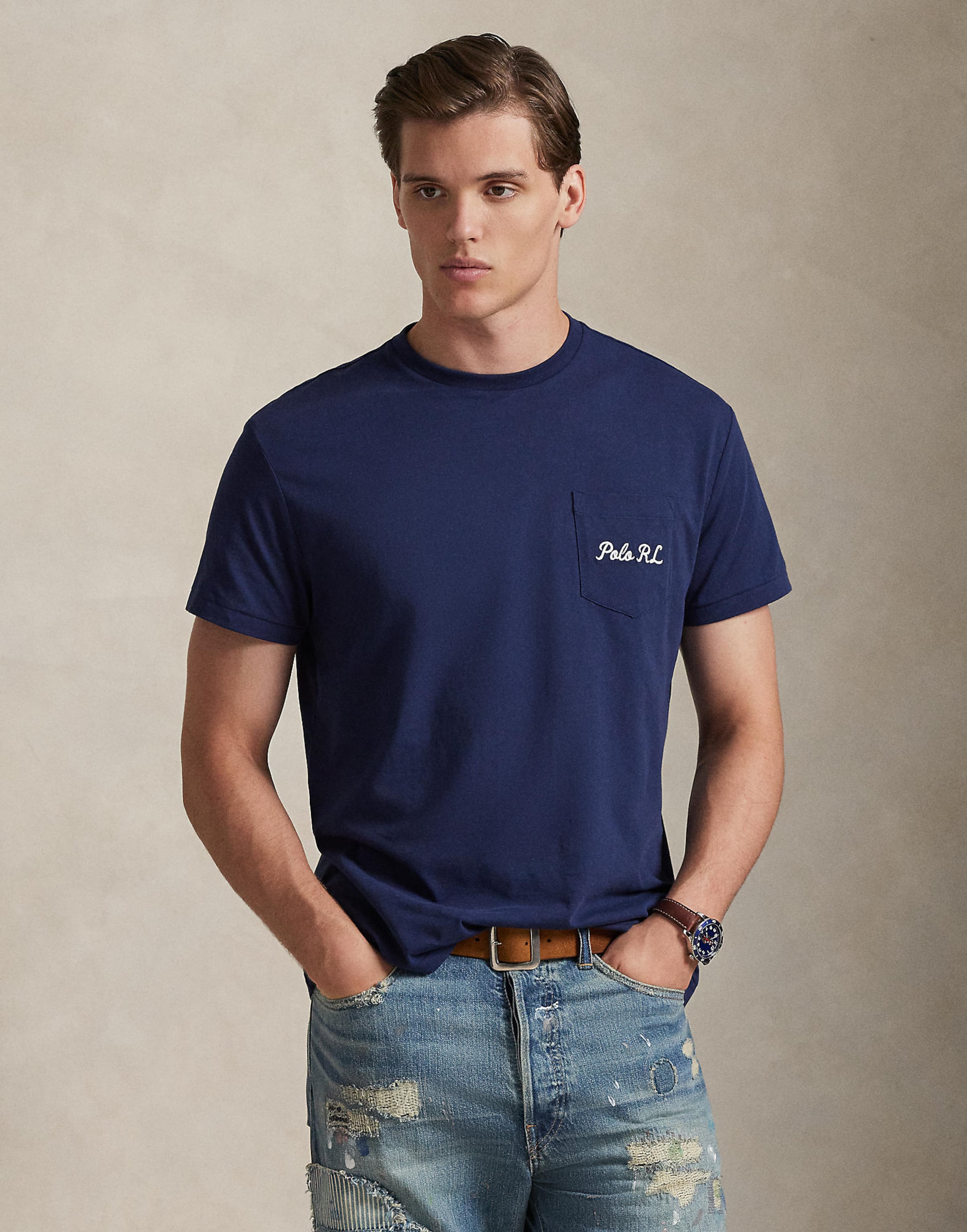 Polo Ralph Lauren Футболка в морском синем цвете — фото 3