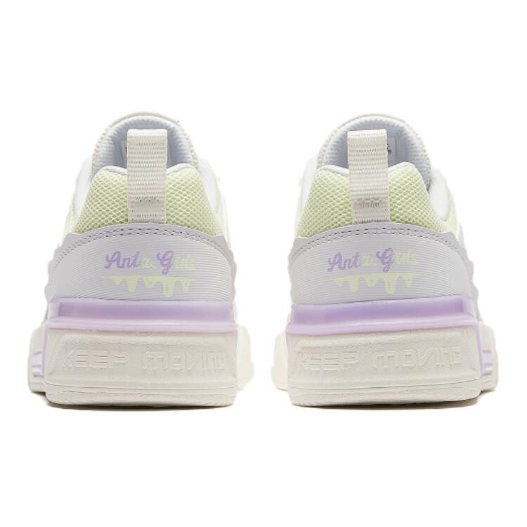 Детские кроссовки для скейтбординга GS Low-top Белый/Серый/Зеленый Anta Kids, белый/серый/зеленый — фото 4