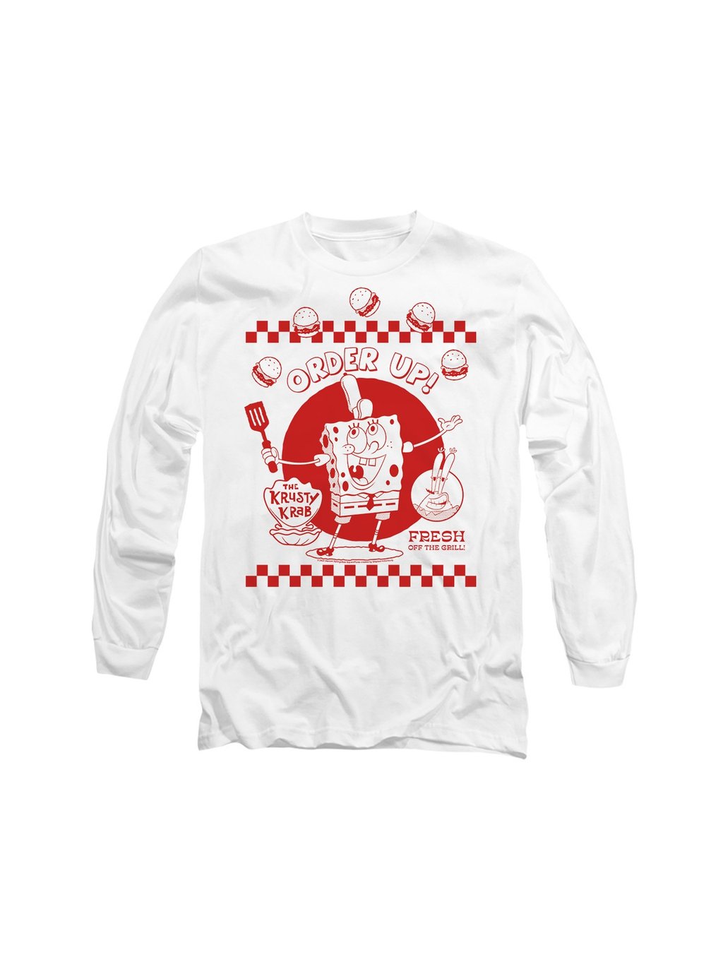 

Топ с длинными рукавами SPONGEBOB SQUAREPANTS Cotton Soul, белый