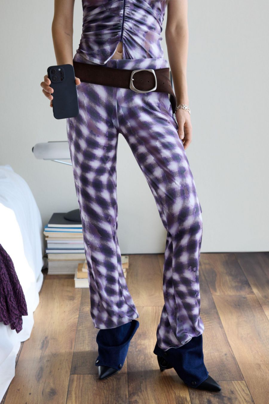 

Женские винтажные брюки-клеш Desigual, Blue