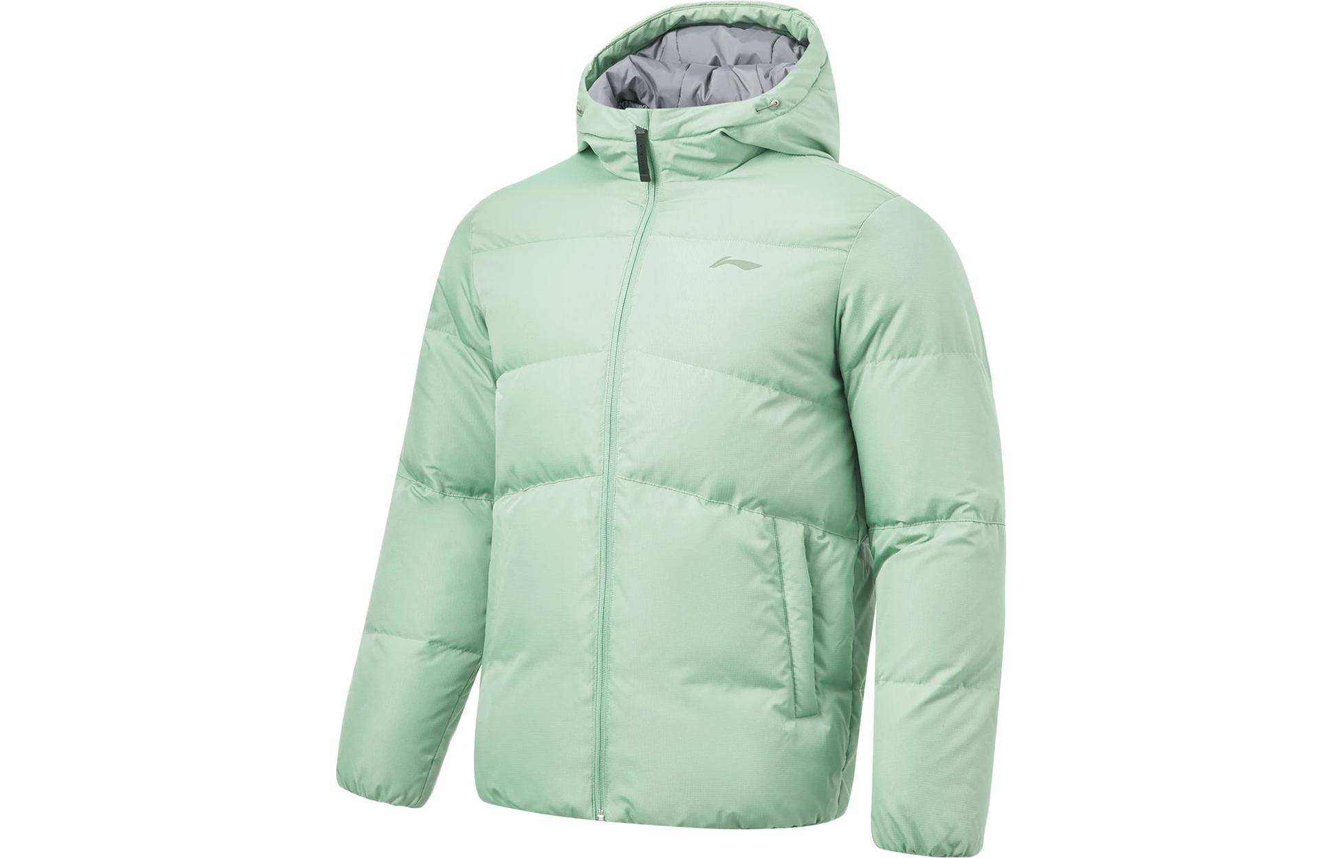 

Куртка пуховая LiNing Fondue Down Series мужская дымчато-зелёная Jade Smoke Green, Зеленый, Куртка пуховая LiNing Fondue Down Series мужская дымчато-зелёная Jade Smoke Green